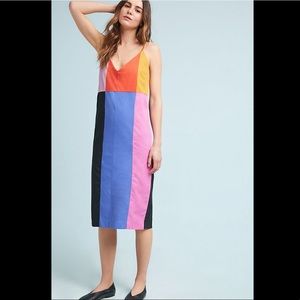 NWT Mara Hoffman Georgia Rainbow Colorblock Dress